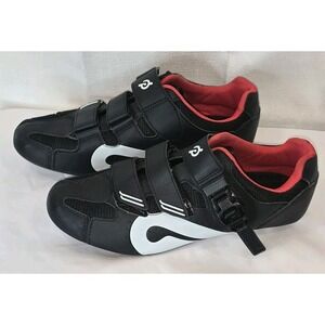 Peloton Cycling Shoes Mens 42 US‎ 9 Black Red Bicycle Athletic Indoor Sneakers
